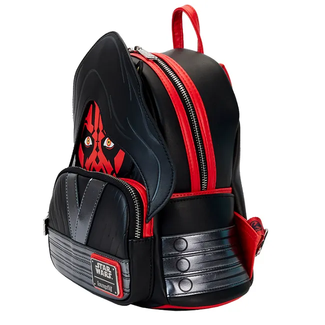 Loungefly Star Wars: Episode I - The Phantom Menace 25th Anniversary Darth Maul Detachable Hood Cosplay Mini-Backpack