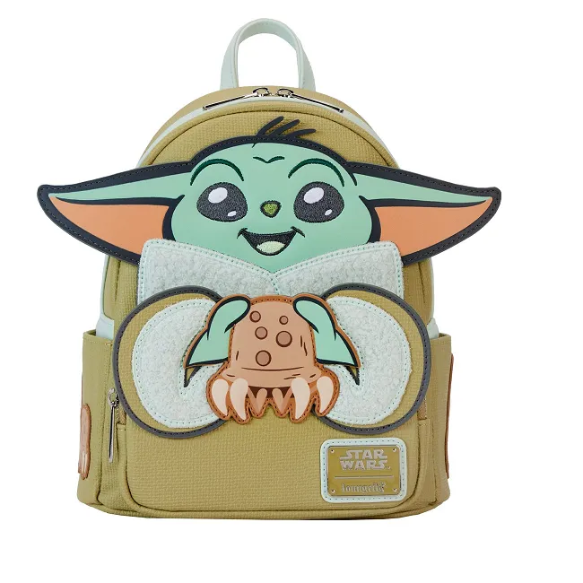 Loungefly Star Wars The Mandalorian Grogu and Crabbies Cosplay Mini-Backpack