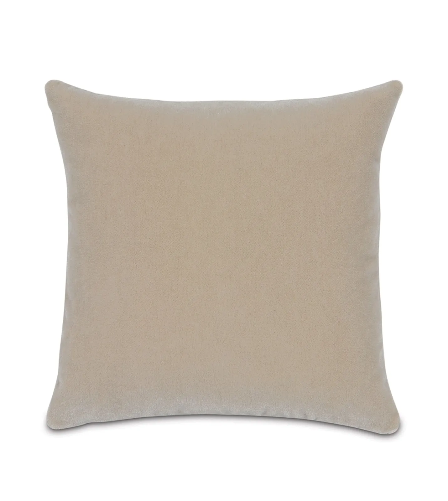 Luxury Mohair Decorative Pillow Cover in Heraldic Ivory