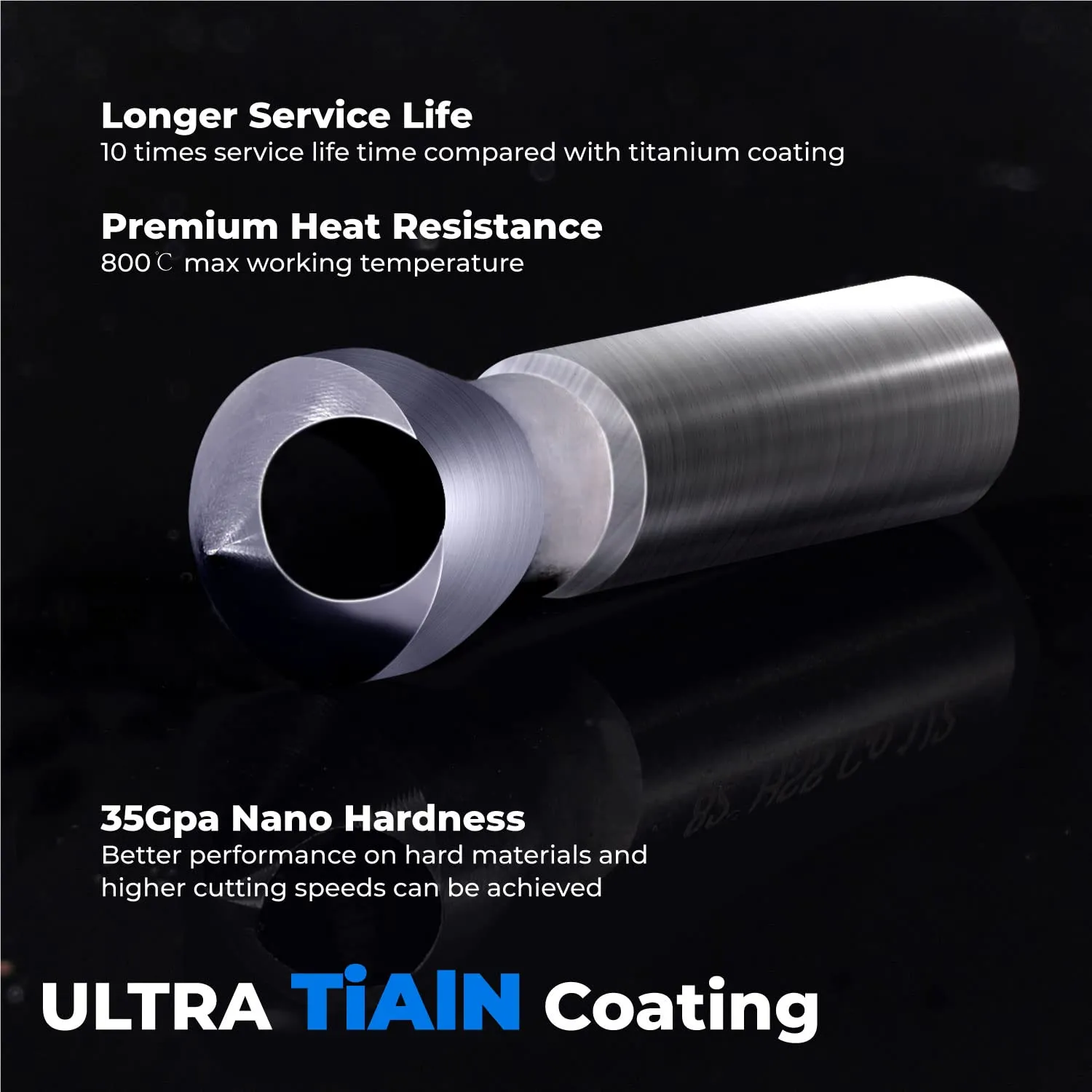 M35 High-speed Steel Cobalt Countersink Bit with TiAlN Coating for Hard Metal