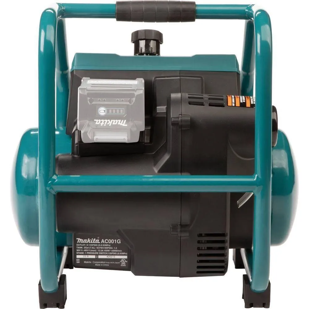 Makita AC001GZ 40V Cordless Air Compressor 135psi (Noise less) XGT [Bare]