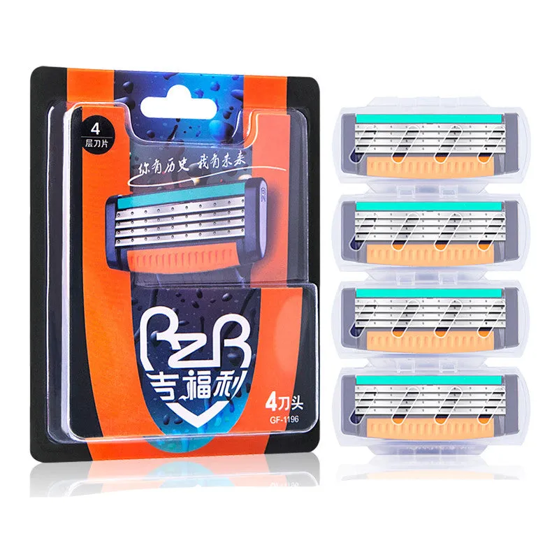 Manual razor 4-layer razor blade