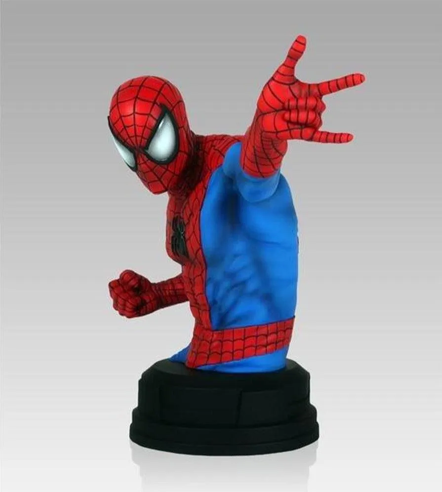 Marvel Amazing Spider-Man Red & Blue Mini Bust by Gentle Giant