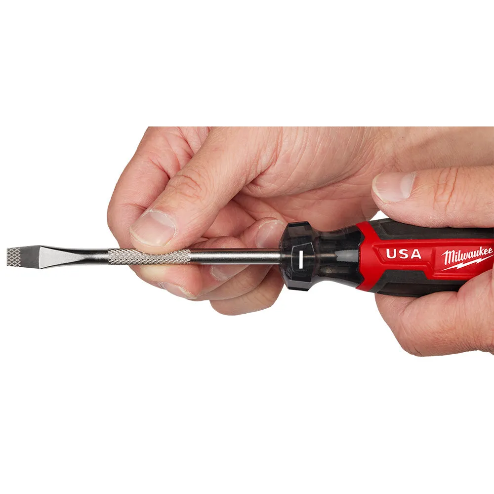 Milwaukee MT206 1/4" Slotted 4" Cushion Grip Screwdriver (USA)