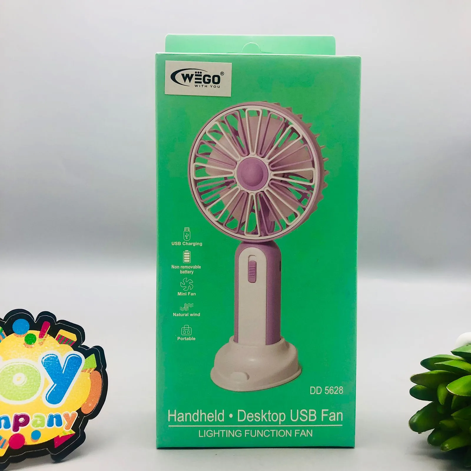 Mini Handheld & Desktop Lighting Function Fan