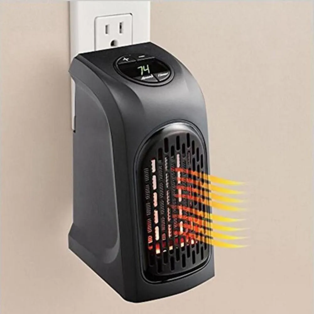 Mini Room Air Wall Heater Ceramic Heating Warmer Fan