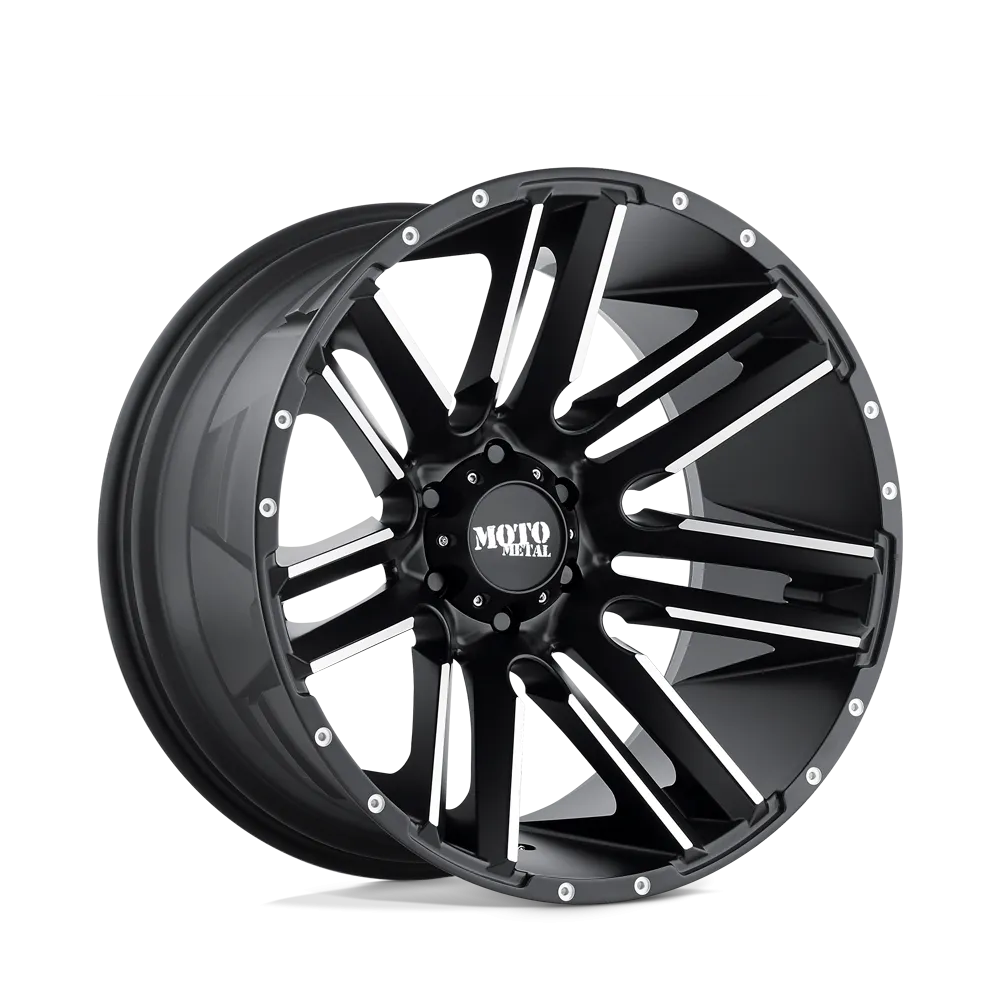 Moto Metal MO978 Razor 20X9 6X120 18mm Satin Black Machined