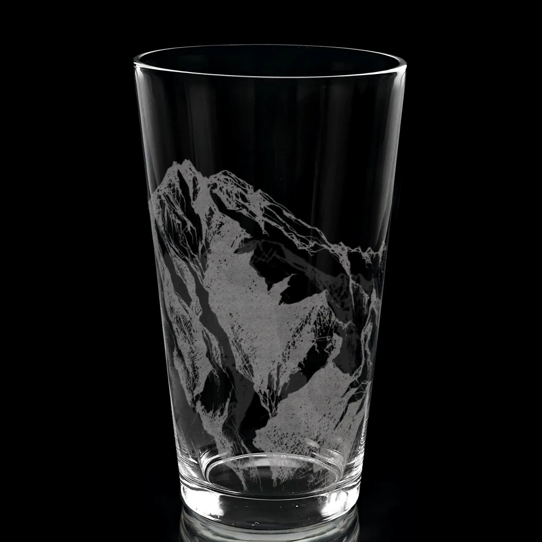 MOUNTAINS Pint Glass by Lumengrave