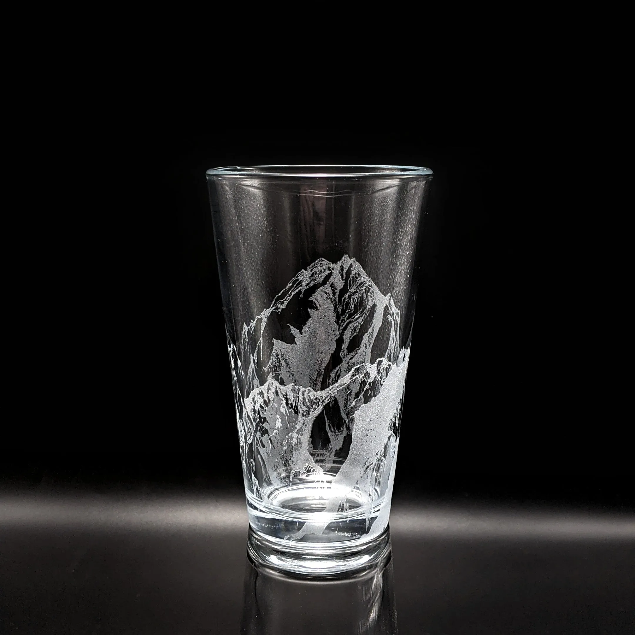 MOUNTAINS Pint Glass by Lumengrave