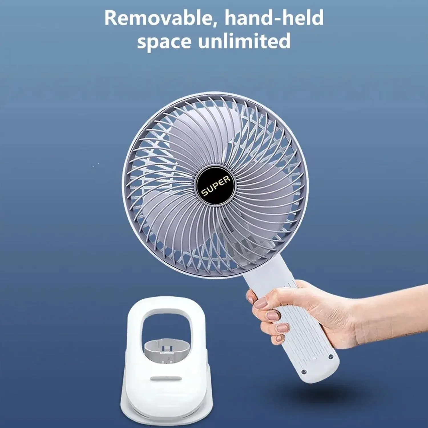 Multifunctional USB Desk Fan Clipped Fan (1 Pc / With Color Box)