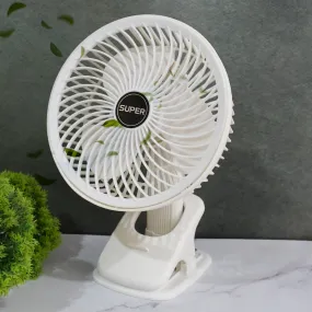 Multifunctional USB Desk Fan Clipped Fan (1 Pc / With Color Box)