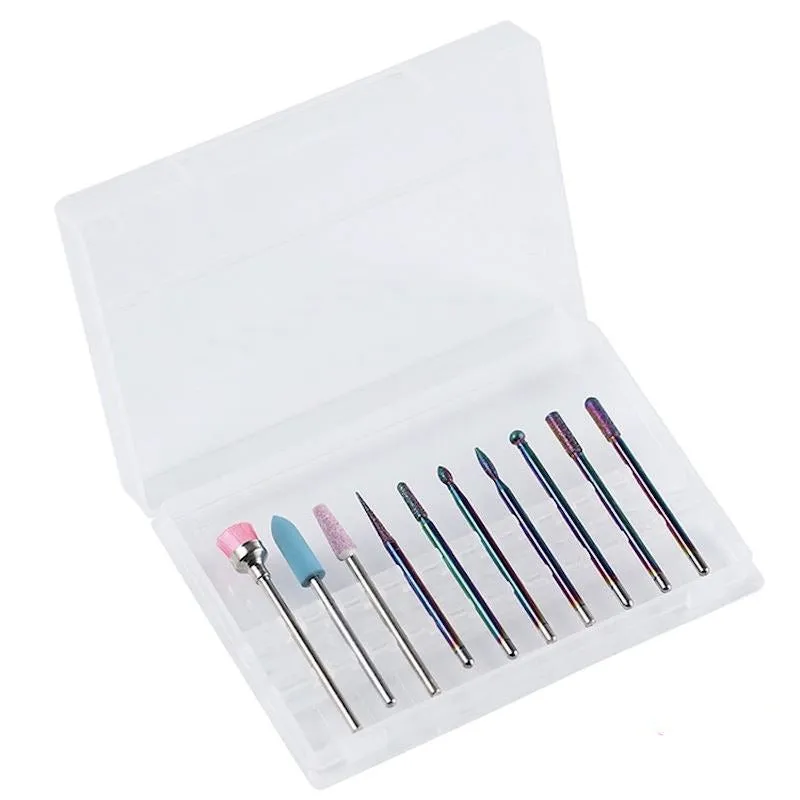 Nail Drill Bits Complete Set 10pcs