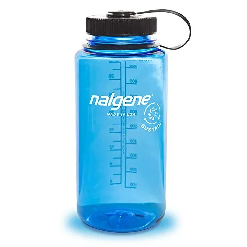 Nalgene Wide Mouth Tritan Plastic Water Bottle, 32 Ounce