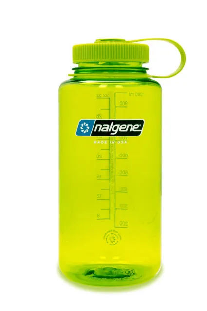 Nalgene Wide Mouth Tritan Plastic Water Bottle, 32 Ounce