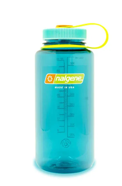 Nalgene Wide Mouth Tritan Plastic Water Bottle, 32 Ounce