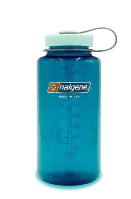 Nalgene Wide Mouth Tritan Plastic Water Bottle, 32 Ounce