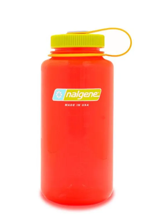 Nalgene Wide Mouth Tritan Plastic Water Bottle, 32 Ounce