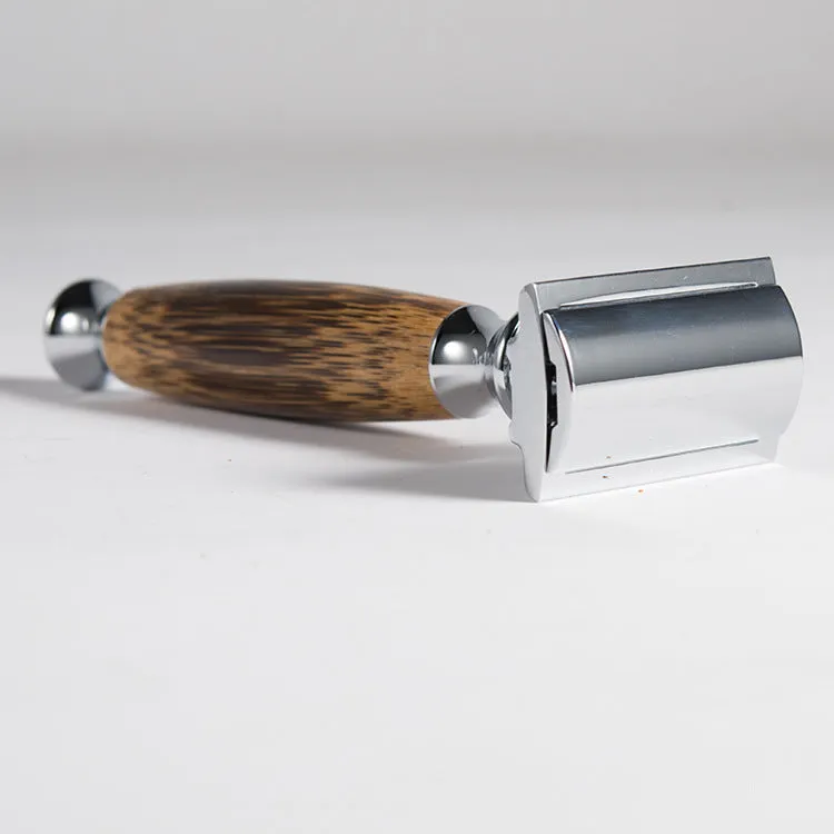 Natural Bamboo Handle Double Edged Safety Razor