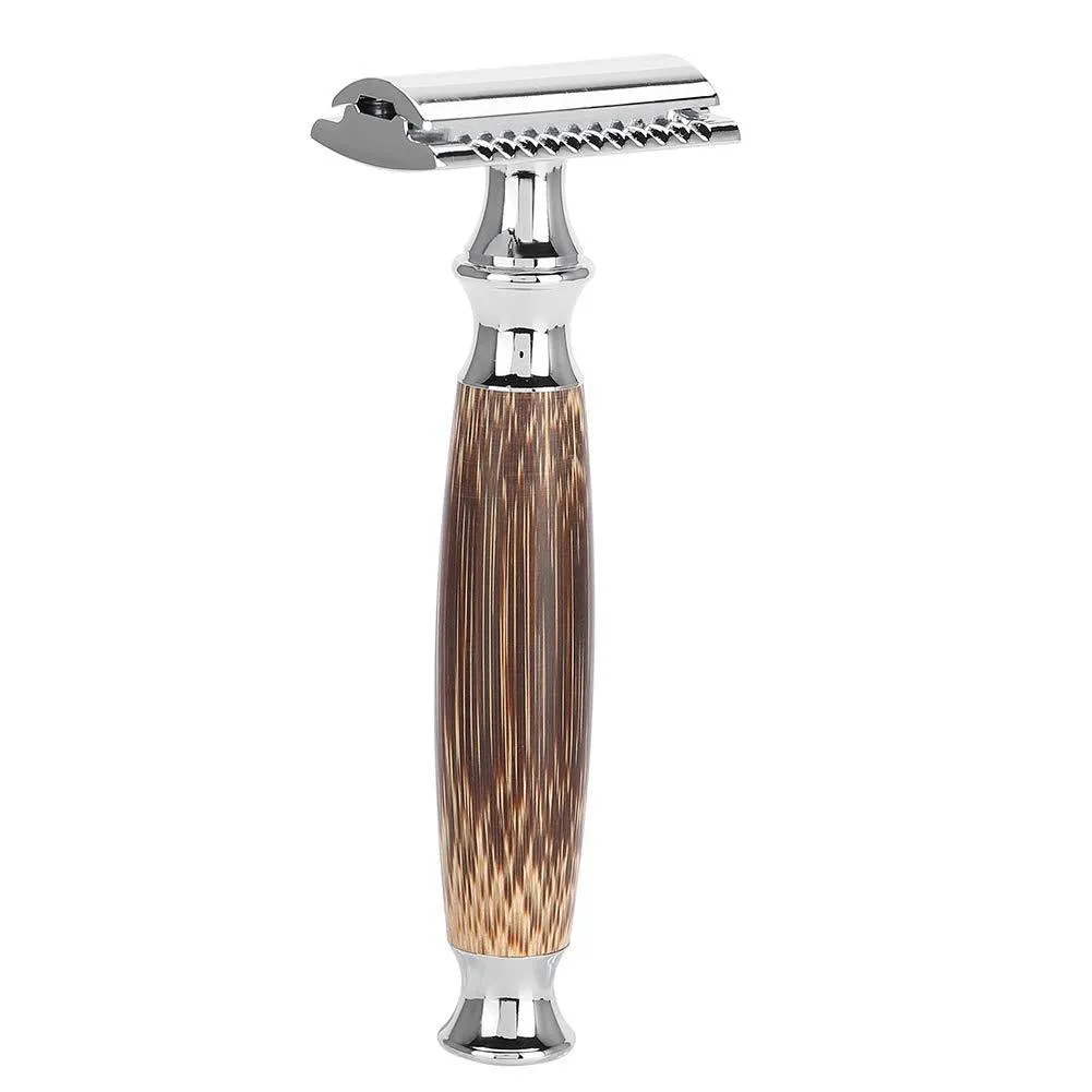 Natural Bamboo Handle Double Edged Safety Razor