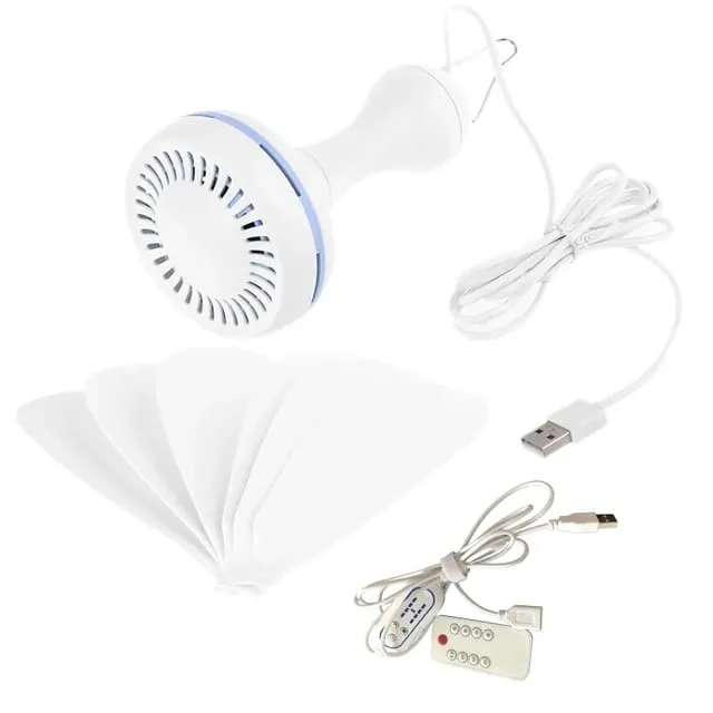 New Pattern Silent 6 Leaves USB Powered Ceiling Canopy Fan with Remote Control D61U