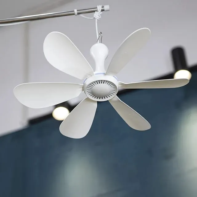 New Pattern Silent 6 Leaves USB Powered Ceiling Canopy Fan with Remote Control D61U