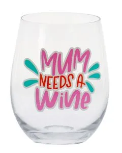 Novelty Stemless Wine Glass