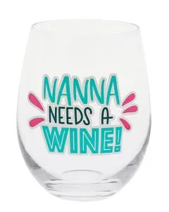 Novelty Stemless Wine Glass