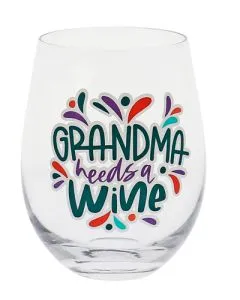 Novelty Stemless Wine Glass