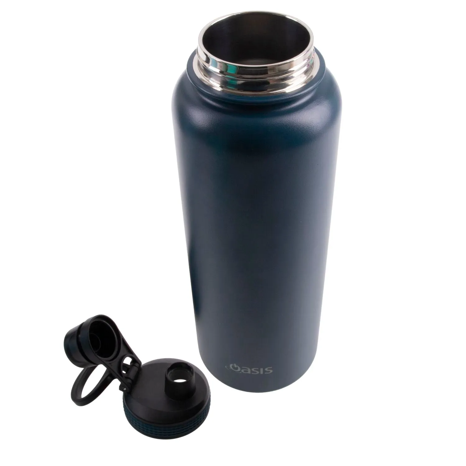 Oasis Stainless Steel Insulated Sports Water Bottle with Screw Cap 1.1L