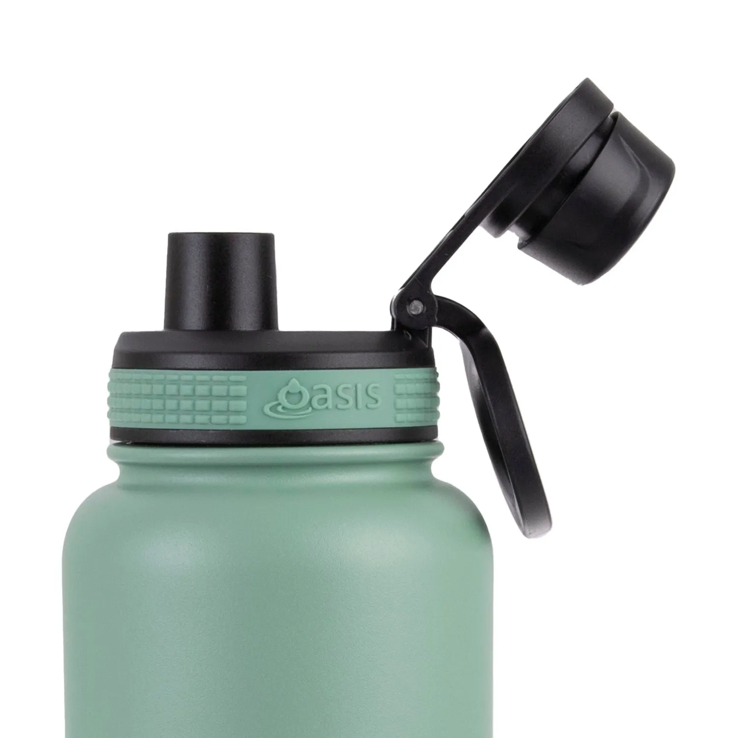 Oasis Stainless Steel Insulated Sports Water Bottle with Screw Cap 1.1L