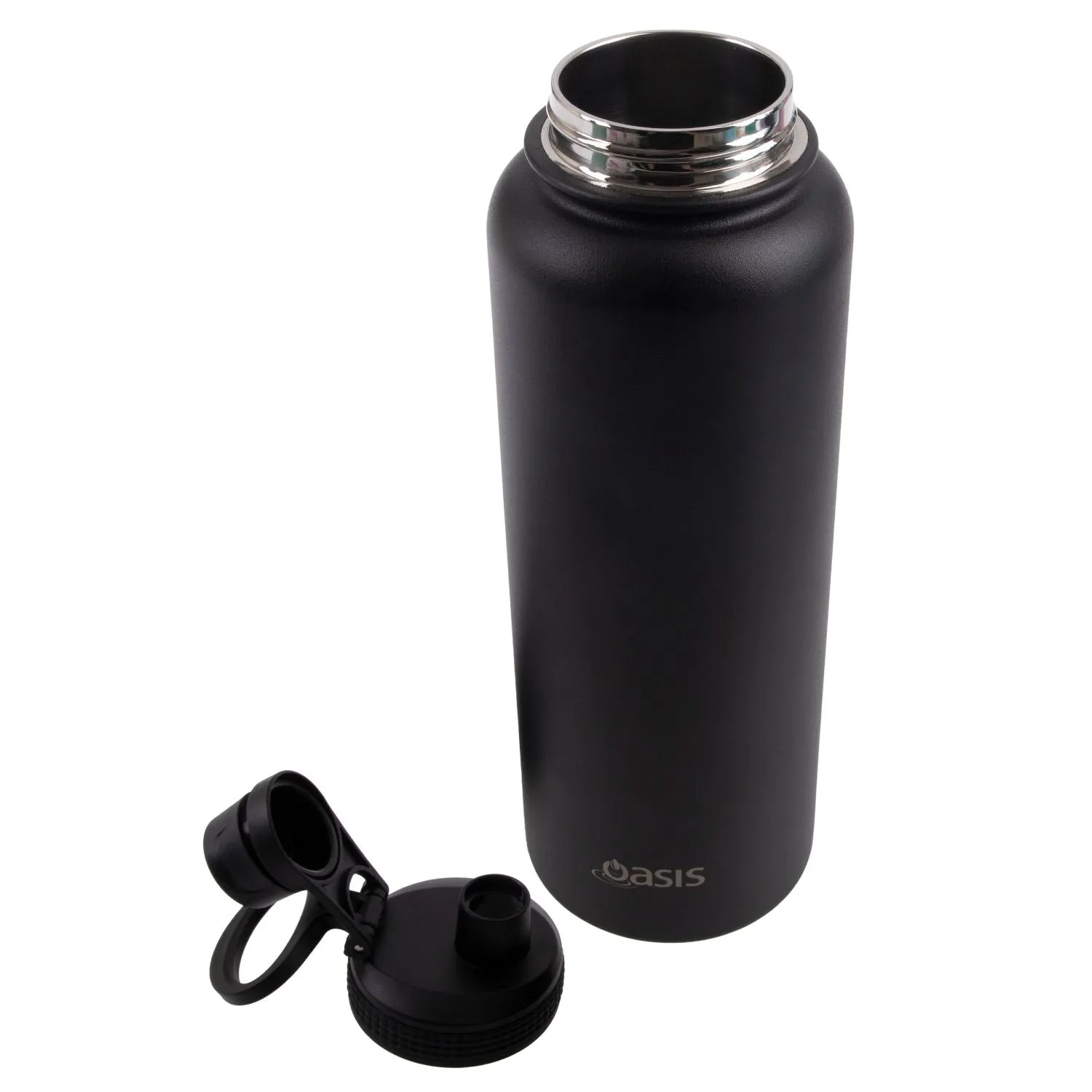 Oasis Stainless Steel Insulated Sports Water Bottle with Screw Cap 1.1L