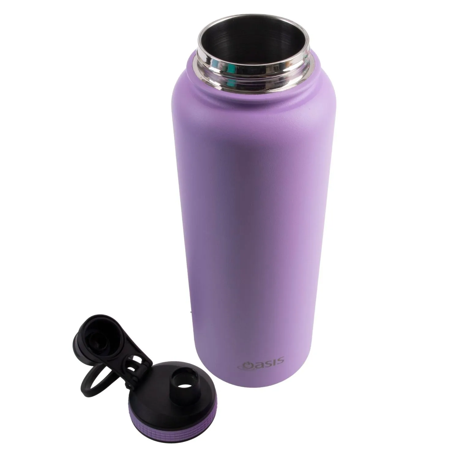 Oasis Stainless Steel Insulated Sports Water Bottle with Screw Cap 1.1L