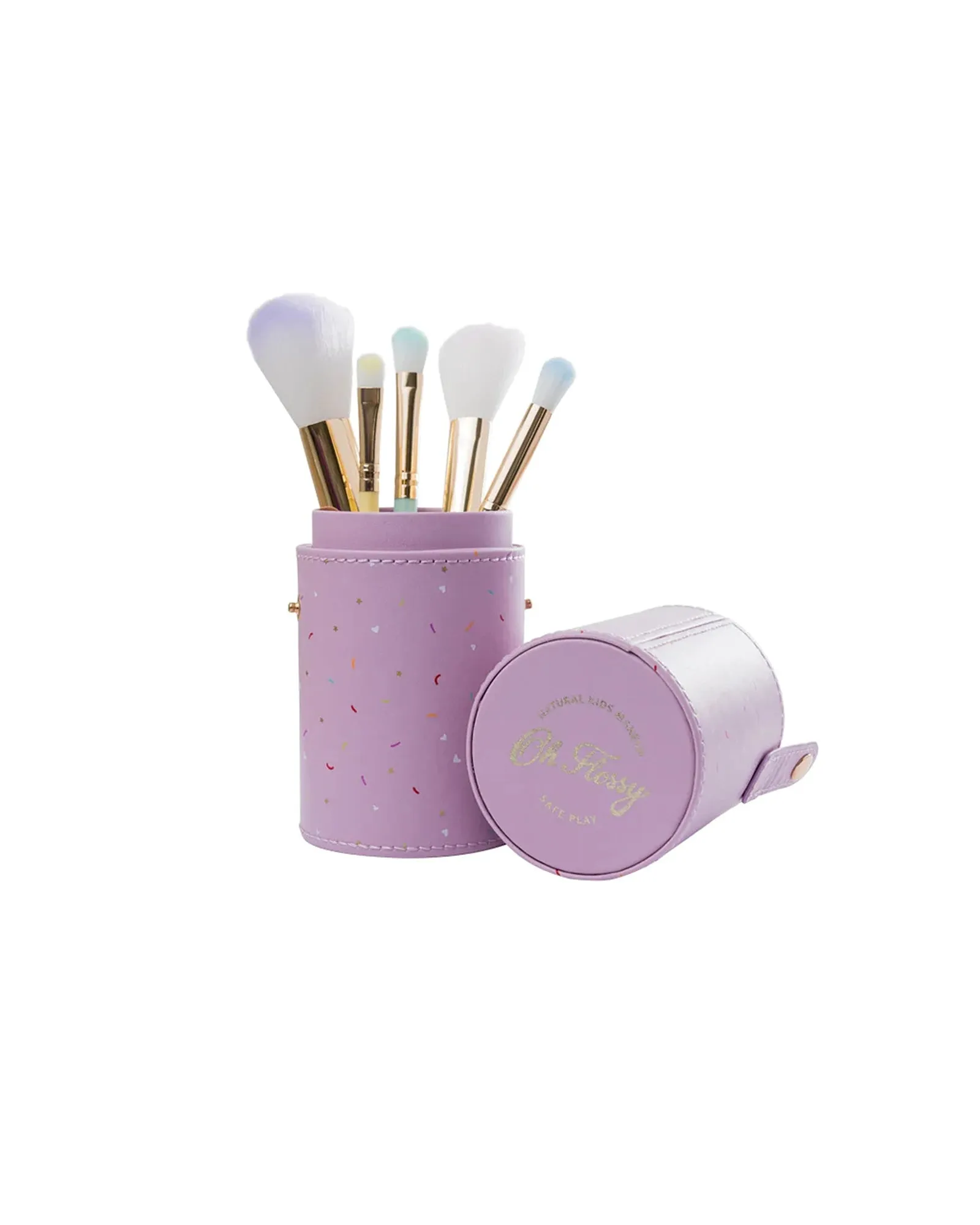 Oh Flossy 5 Piece Rainbow Brush Set