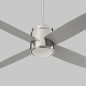 Oslo 52" 4 Blade Ceiling Fan - Polished Nickel