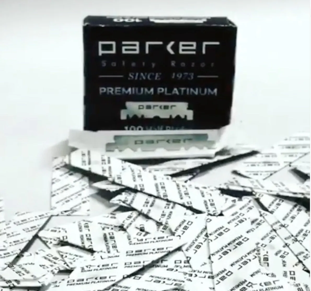 Parker Single Edge Premium Platinum Half Blades 100 pack