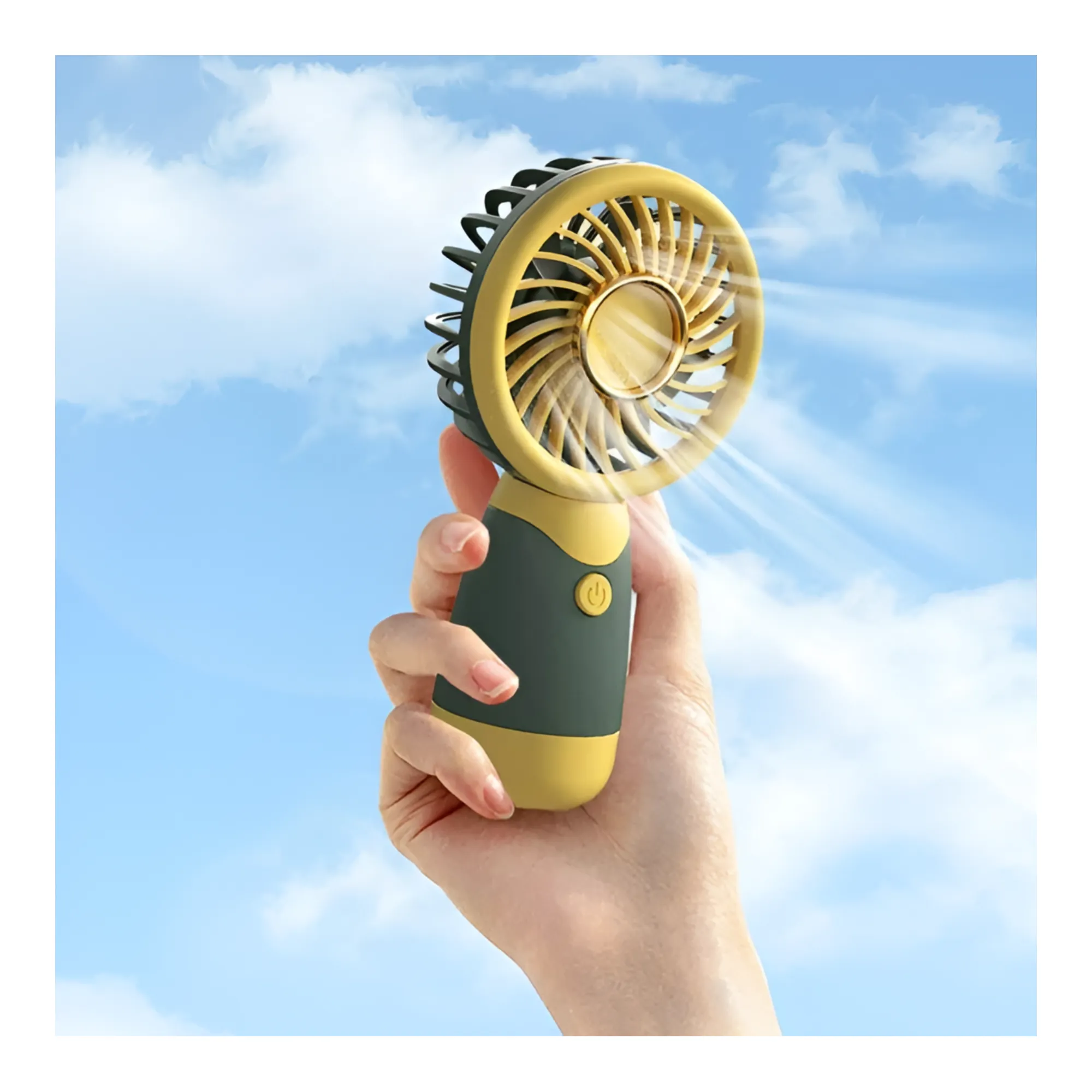 Personal Travel Fan Handend USB Rechargeable Cooling Pocket Fan PM-098