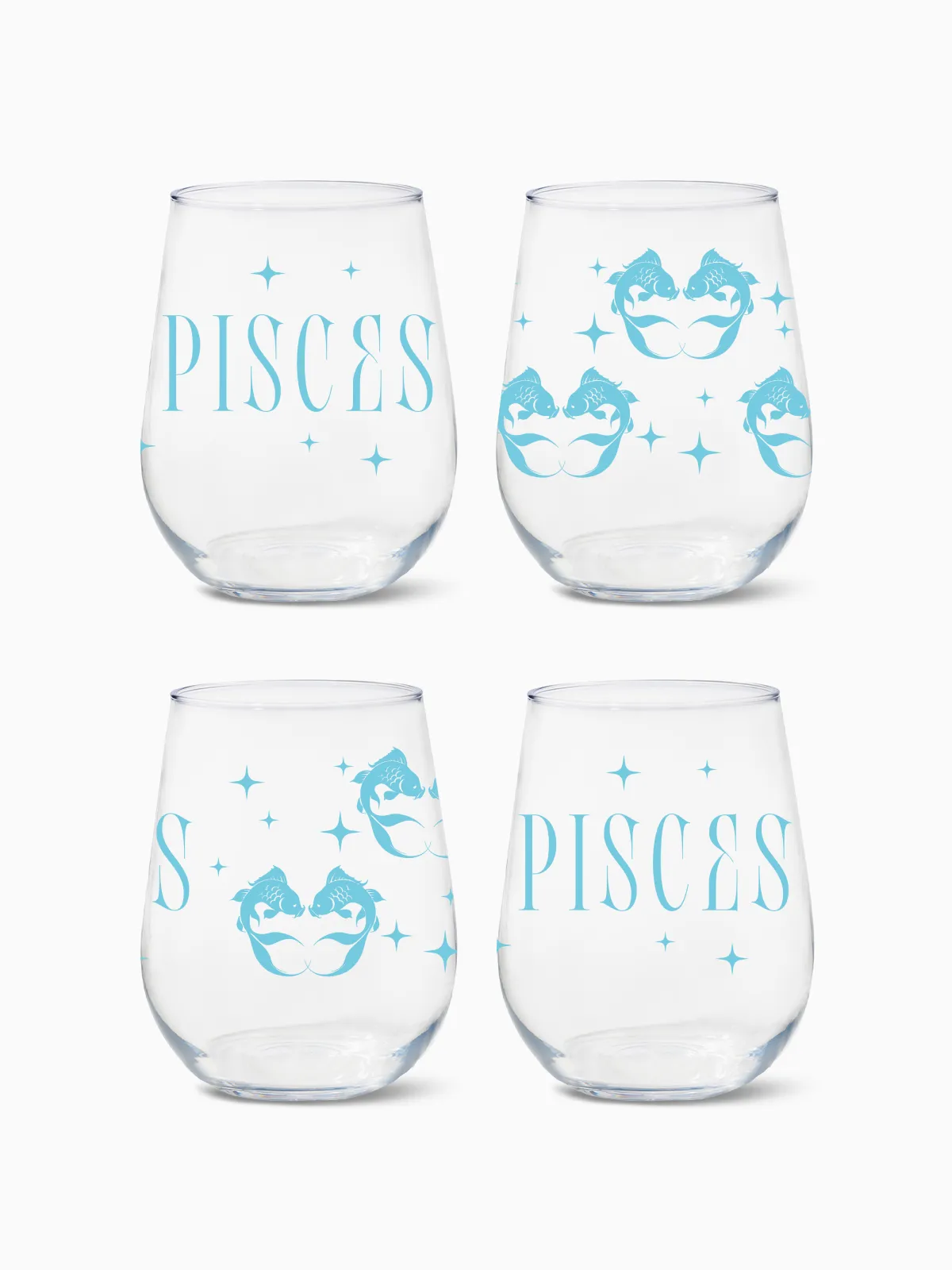 Pisces - RESERVE 16oz Stemless Wine Tritan™ Copolyester Glass