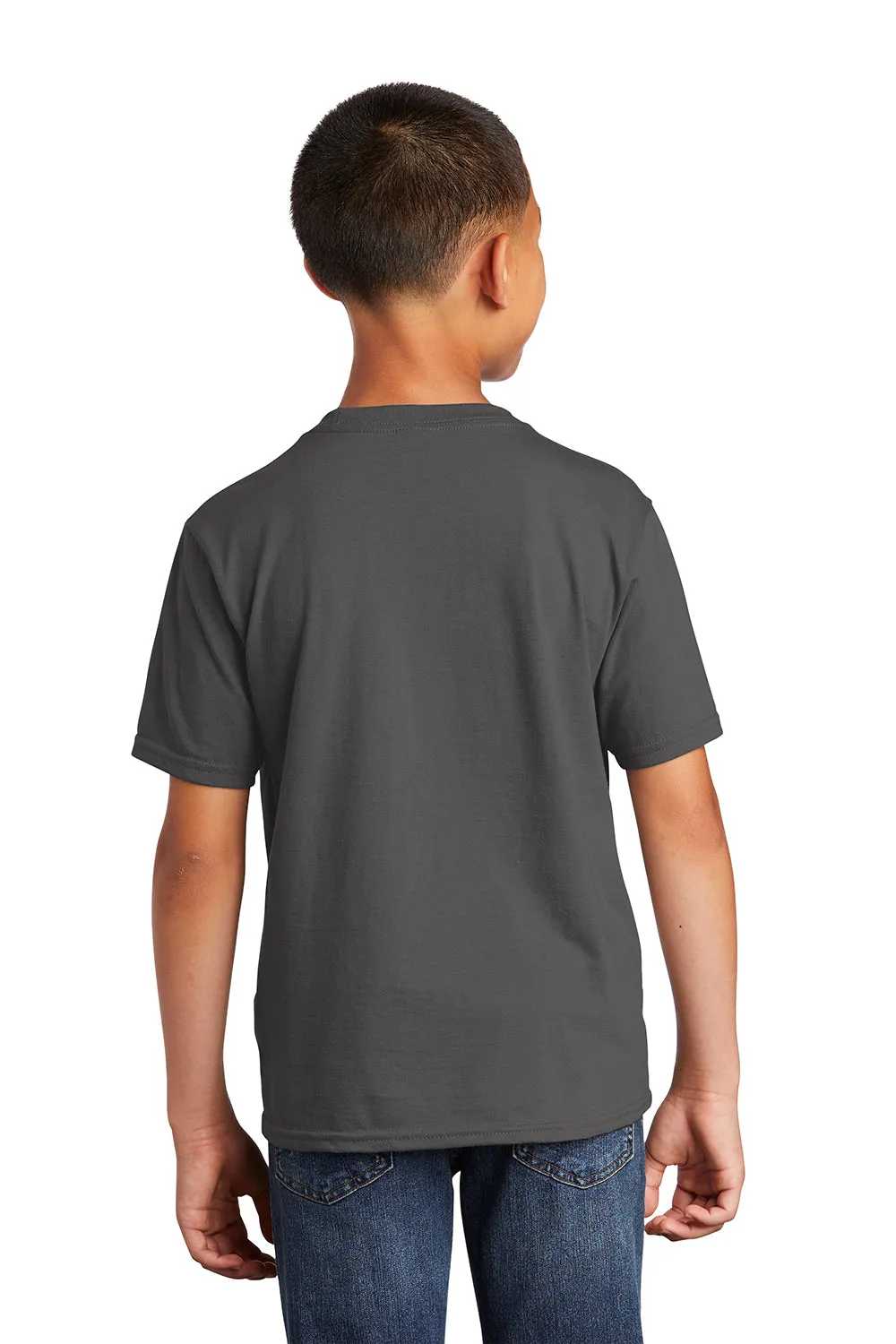 Port & Company Youth Fan Favorite Short Sleeve Crewneck T-Shirt - Charcoal Grey