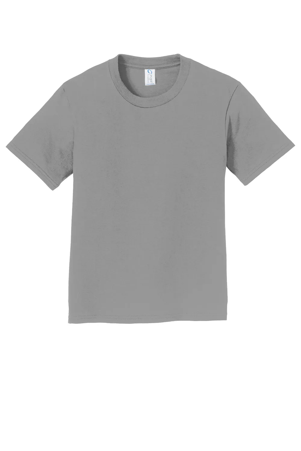 Port & Company Youth Fan Favorite Short Sleeve Crewneck T-Shirt - Medium Grey