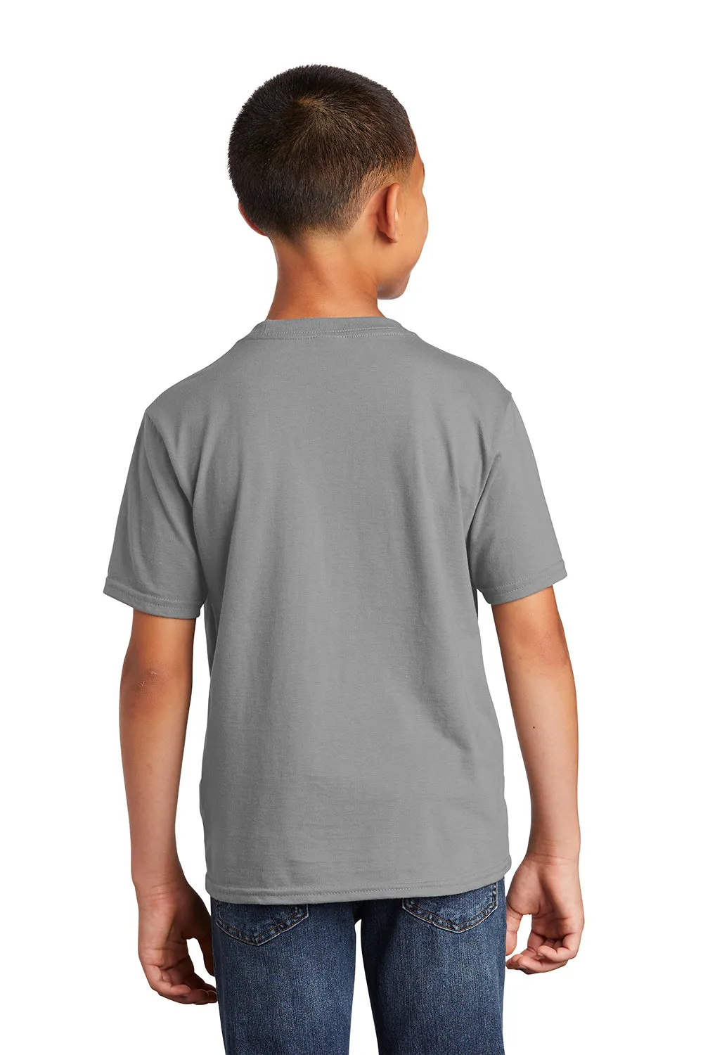 Port & Company Youth Fan Favorite Short Sleeve Crewneck T-Shirt - Medium Grey