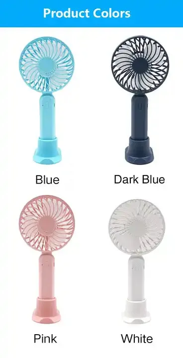 Portable 3 Speed Mini Handheld Fan - Rechargeable