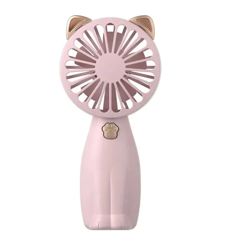 portable fan 2024 New Cute Small Fan Desktop Portable Mini Handheld Fan With USB Rechargeable Summer Cooling Mini Air Conditioner Air Cooler