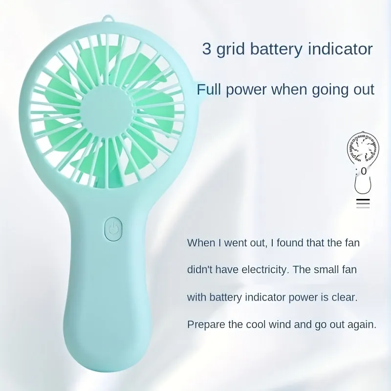 Portable Rechargeable Handheld Fan Cool Air Anywhere Anytime