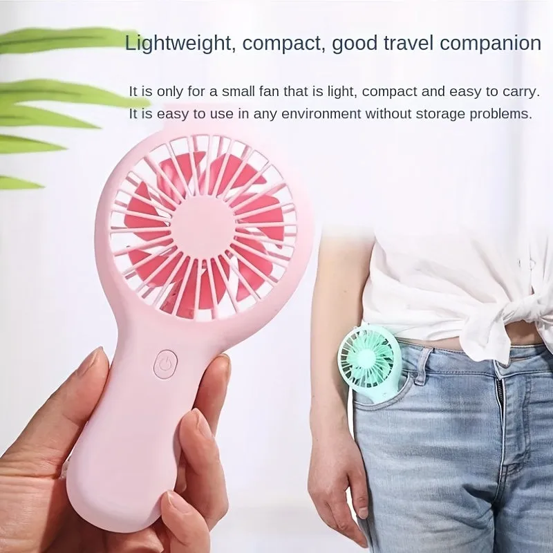 Portable Rechargeable Handheld Fan Cool Air Anywhere Anytime