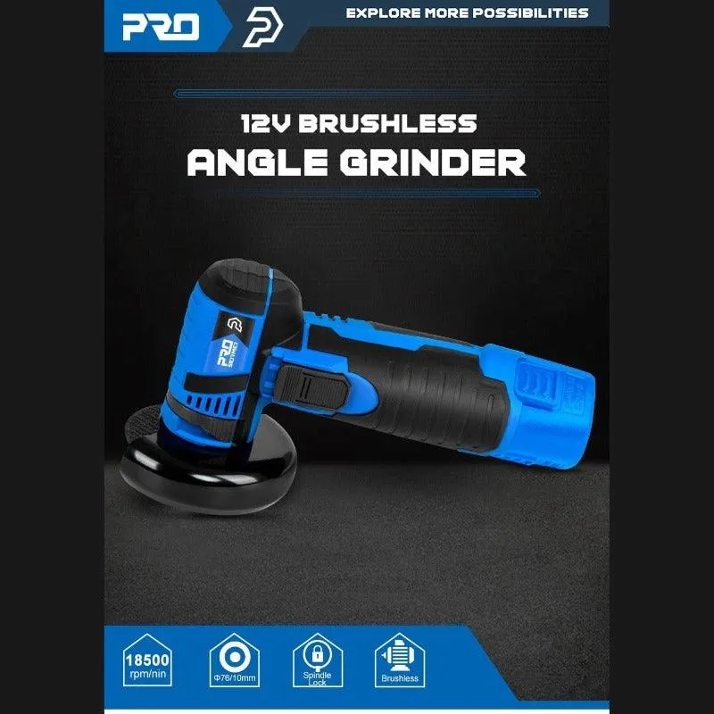 PROSTORMER- 12V Mini Brushless Angle Grinder Cordless| AU/US/EU/UK Plug Optional