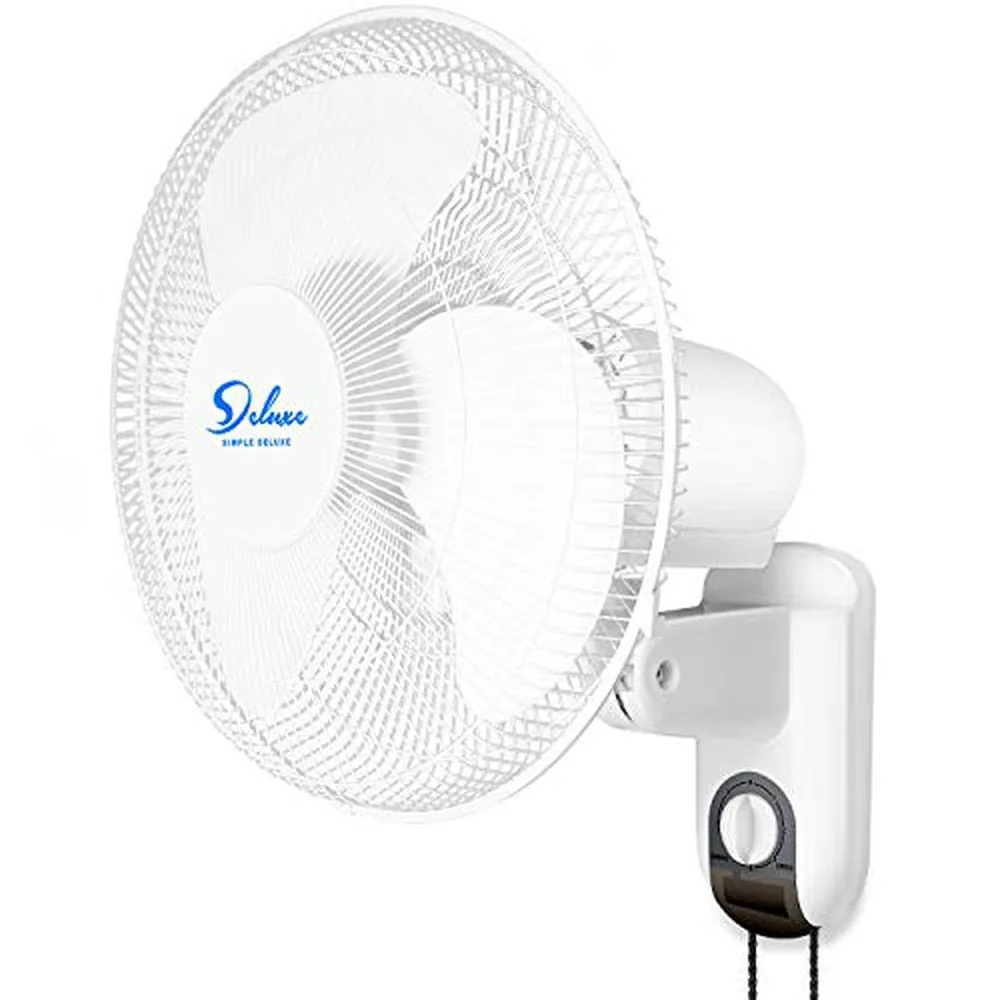 Quiet Operation Household Wall Mount Fans Oscillating, 2 Pack