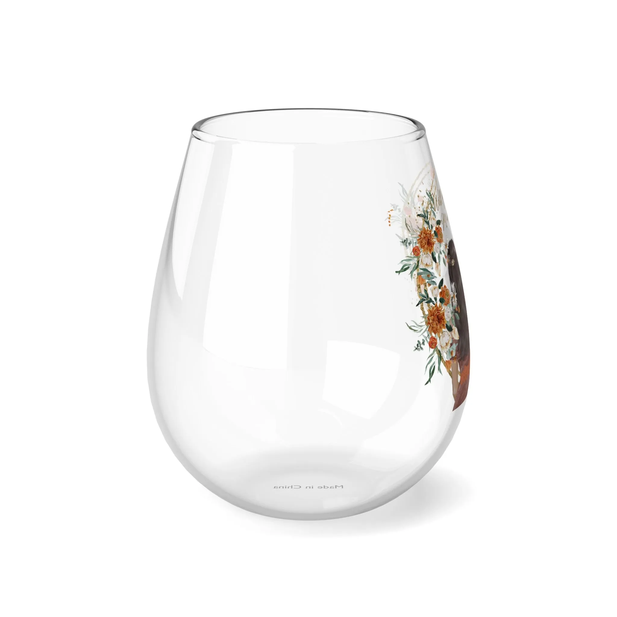 "Will you be my Maid of Honor" ? Stemless Wine Glass, 11.75oz VMA051506