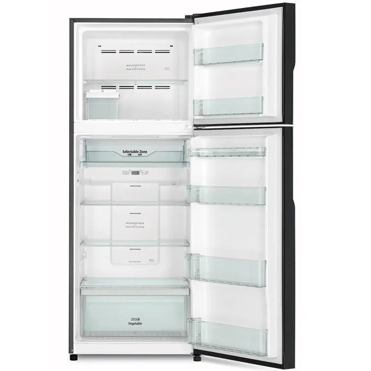 R-VGX480PMS9 407L 2-DOOR GLASS FRIDGE