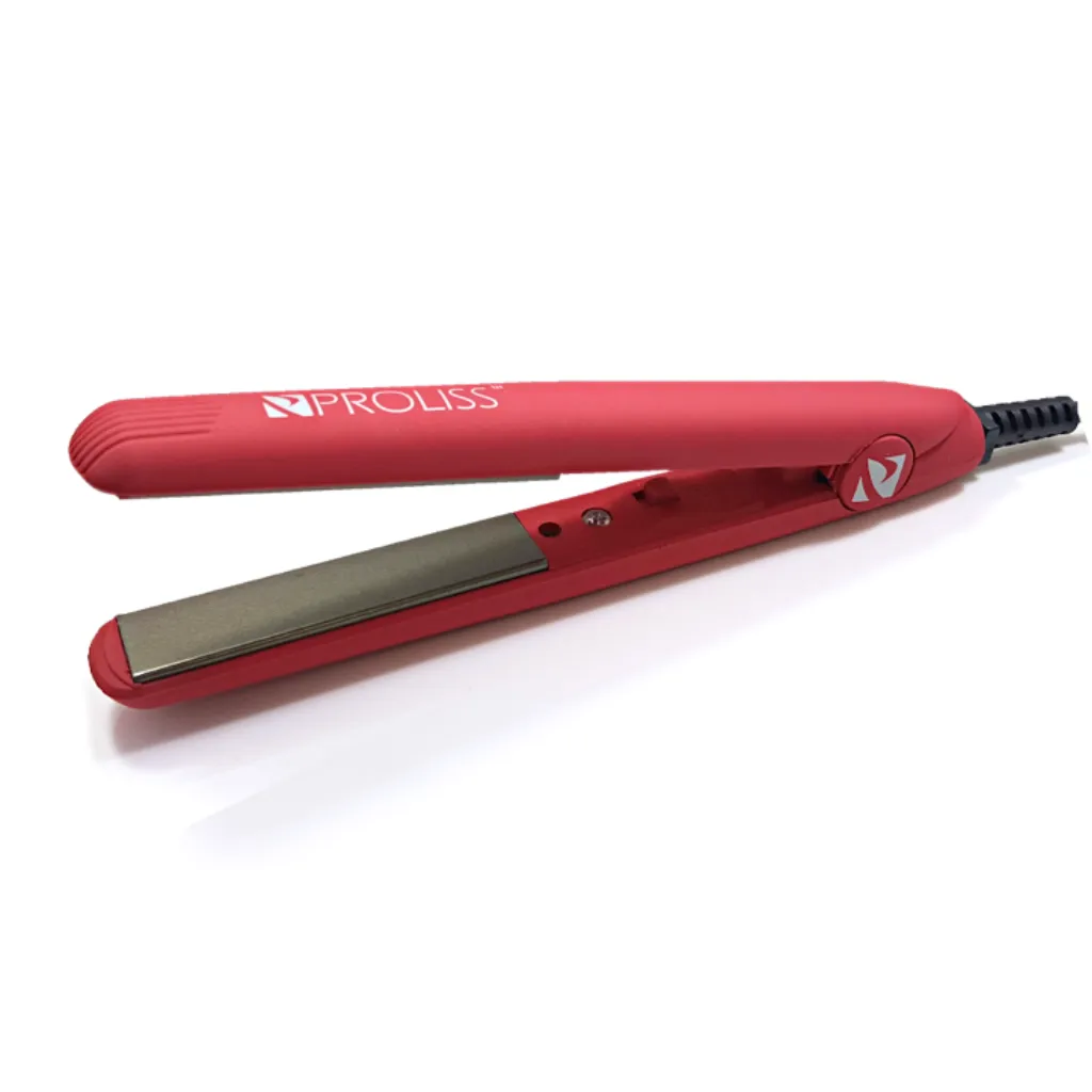 Red 0.5" Mini w/Soft Touch | Flat Iron