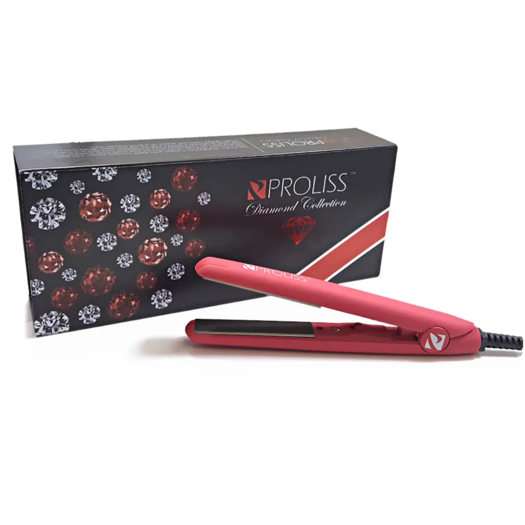 Red 0.5" Mini w/Soft Touch | Flat Iron